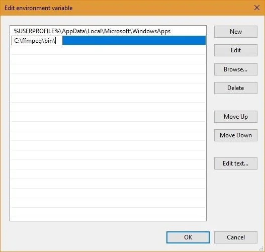 Windows 10/8/7'de FFmpeg nasıl kurulur ve yola eklenir