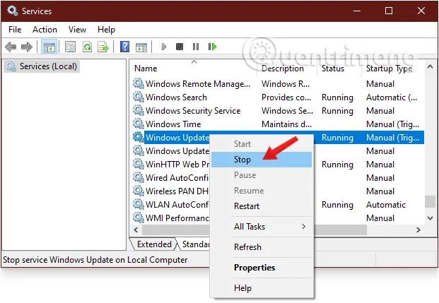 Padamkan cache kemas kini Windows 10 untuk mengosongkan ruang memori