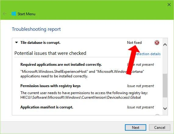 Windows 10 Nisan 2018'de Başlat menüsü hataları nasıl düzeltilir?