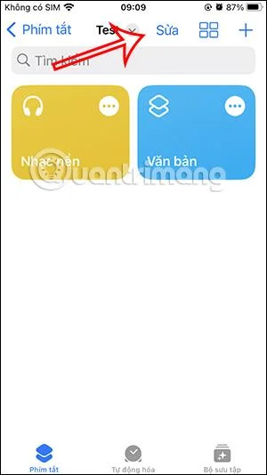 Cara membuat folder pintasan pada Pintasan iPhone