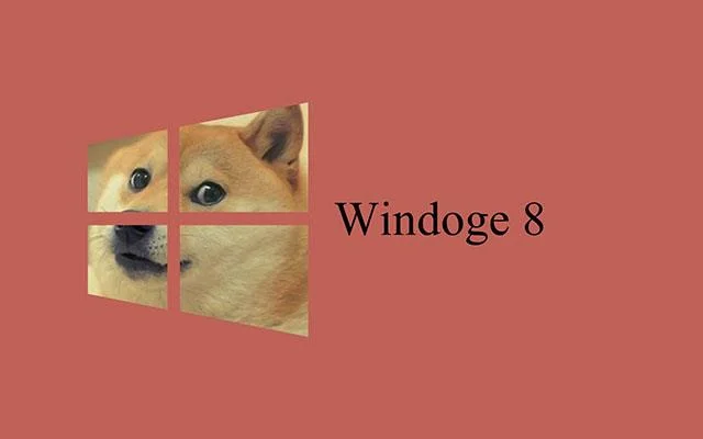 Doge Windows duvar kağıdı, Doge Windows 11 meme, Doge duvar kağıdı