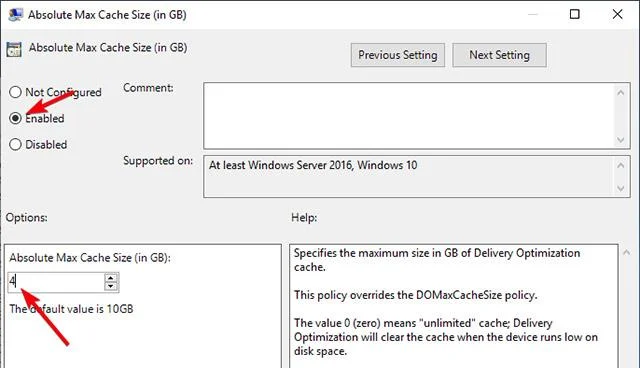 Bagaimana untuk mengoptimumkan cache Pengoptimuman Penghantaran dalam Windows 10