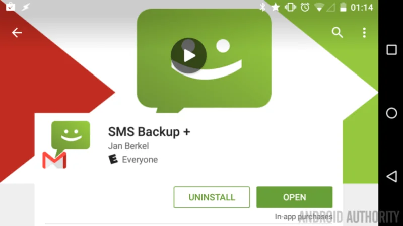 Sandaran SMS, MMS dan log panggilan secara automatik pada peranti Android