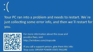 Windows 10da Sürücü Güç Durumu Arızası hatasını düzeltme talimatları