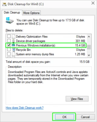 Windows 10 で Windows.old フォルダーを削除するにはどうすればよいですか?
