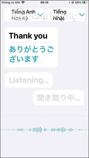 Bagaimana untuk menterjemah secara langsung perbualan pada iPhone