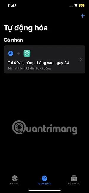 iPhoneのモバイルデータ統計を自動的にリセットする方法