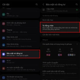 Comment activer le blocage automatique sur Android