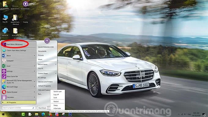 Bagaimana untuk menjadikan Bar Tugas telus pada Windows 10 dengan TranslucentTB dan Classic Shell