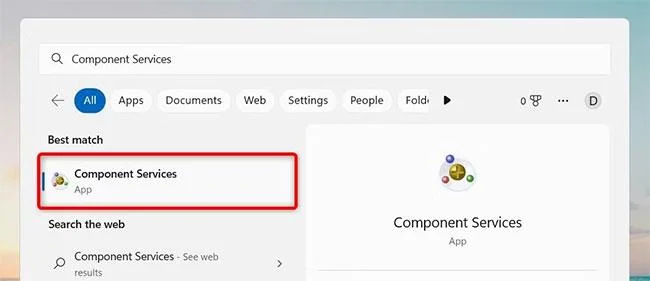 Hoe Component Services te openen in Windows 11