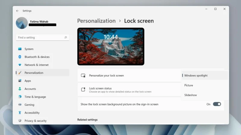 Windows 11de kilit ekranı duvar kağıdı nasıl değiştirilir