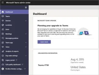 Como acessar o Microsoft Teams Admin Center