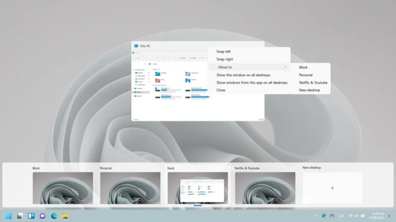 Windows 11de sanal masaüstleri nasıl kullanılır