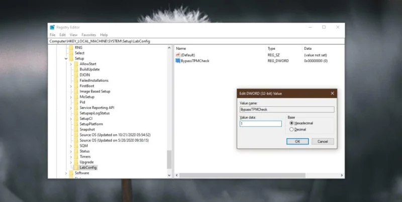 TPM 2.0 nasıl atlanır ve Windows 11 için gereksinim kontrolleri nasıl kurulur