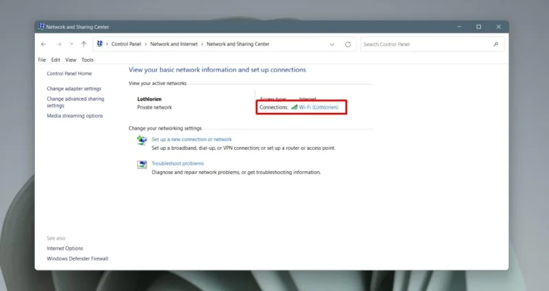 Windows 11de WiFi şifresi nasıl bulunur