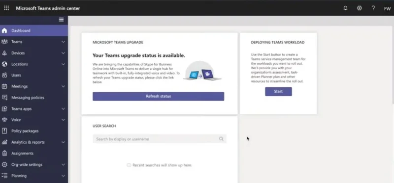 Como acessar o Microsoft Teams Admin Center