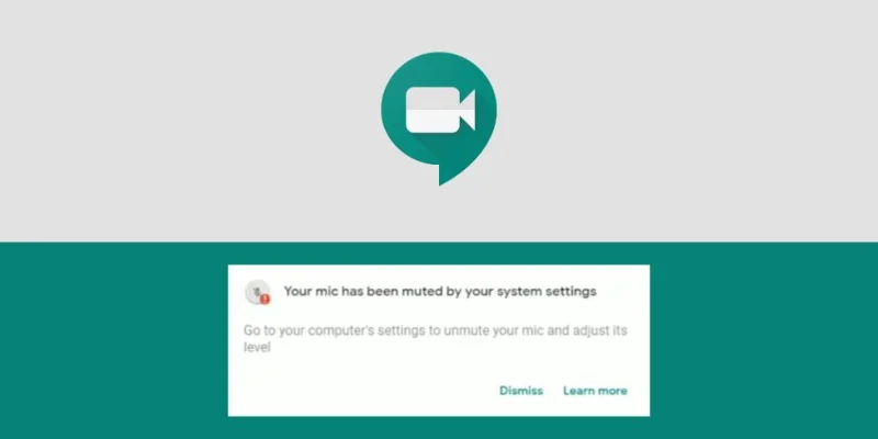 (CORRIGIDO) O microfone do Google Meet não funciona, “Desligado devido ao tamanho da chamada”