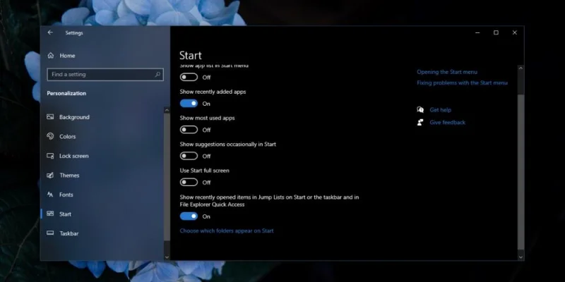 Como alterar o menu Iniciar do Windows 10