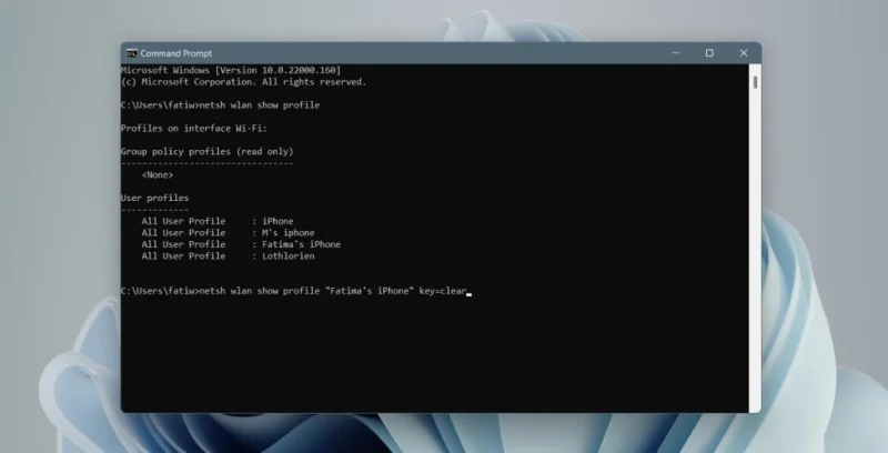 Windows 11de WiFi şifresi nasıl bulunur