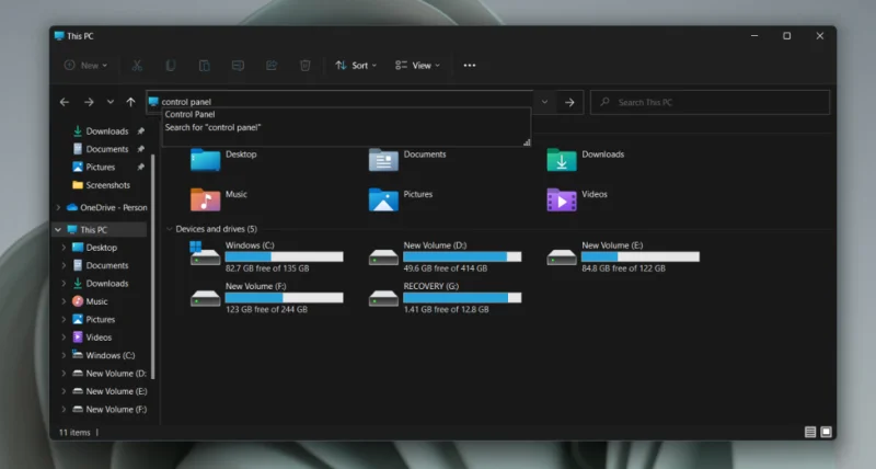 วิธีเปิดแผงควบคุมใน Windows 11