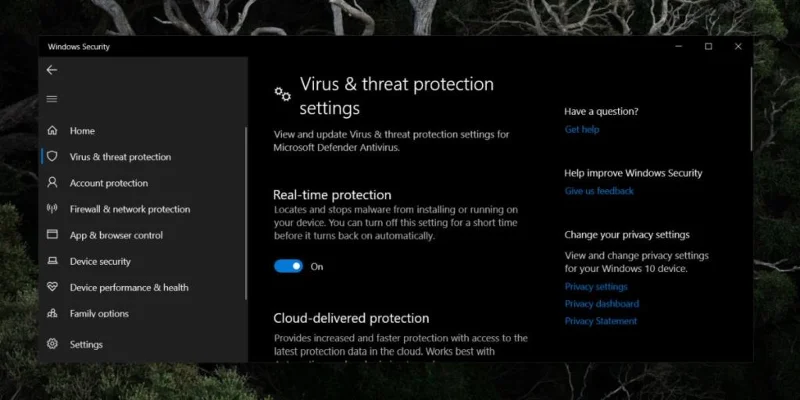 Windows 10da Windows Defender nasıl açılır