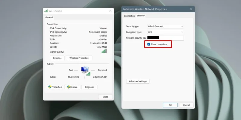 Windows 11de WiFi şifresi nasıl bulunur