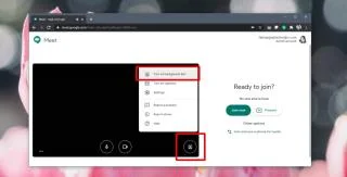 Como desfocar o fundo no Google Meet