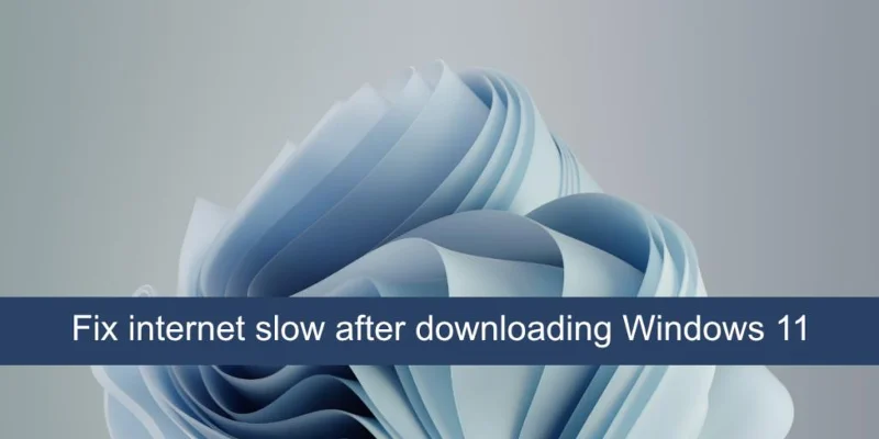 วิธีแก้ไขอินเทอร์เน็ตช้าหลังจากดาวน์โหลด Windows 11