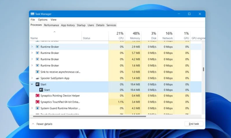 Windows 11 Başlat menüsü yanıt vermiyor sorunu nasıl düzeltilir
