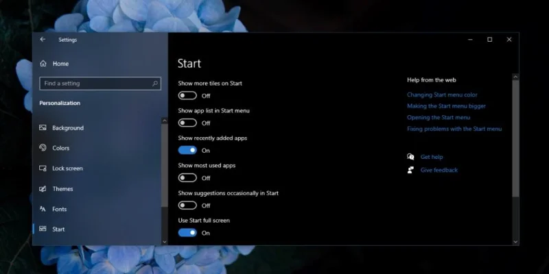 Como alterar o menu Iniciar do Windows 10