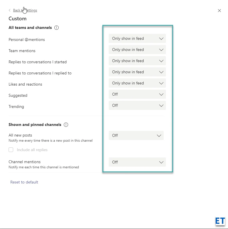 Microsoft Teams: tetapkan mesej dan status pejabat kepada luar talian