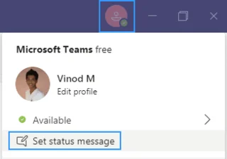 Bagaimanakah saya boleh menetapkan status Pasukan saya kepada pergi dan menulis mesej Di luar pejabat?