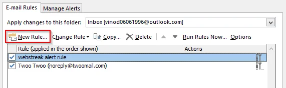Konfiguracja i korzystanie z niestandardowych reguł dla programu Outlook 2016 /2019 / 365
