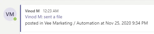 Bagaimana untuk mendapatkan pautan ke mesej sembang Microsoft Teams tertentu?