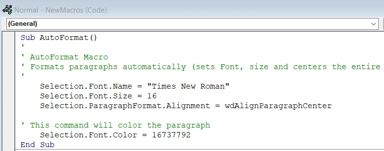 Macros de Word más allá de la grabadora de macros: tutorial de macros de Office 2016, 365 / 2019 y ejemplos útiles
