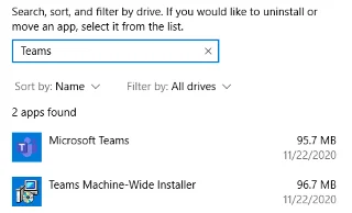 Bagaimana untuk menghalang Microsoft Teams daripada memasang semula dirinya selepas menyahpasang?