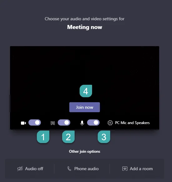 Bagaimana untuk mengambil bahagian dalam mesyuarat audio atau video yang dijadualkan Microsoft Teams?