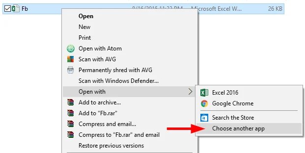 Configurar Excel como predeterminado