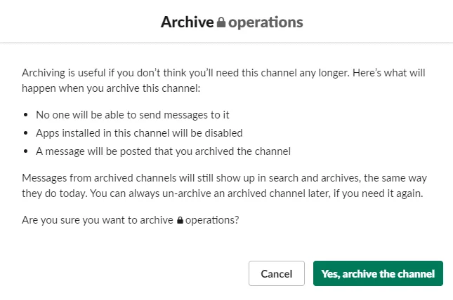 ¿Cómo eliminar canales activos y archivados en Slack?