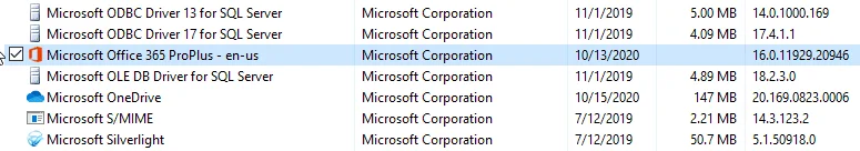 Cambio de configuración Office 365