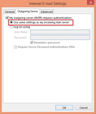 Ustawienia konfiguracji Gmaila do instalacji w Outlooku dla Windows