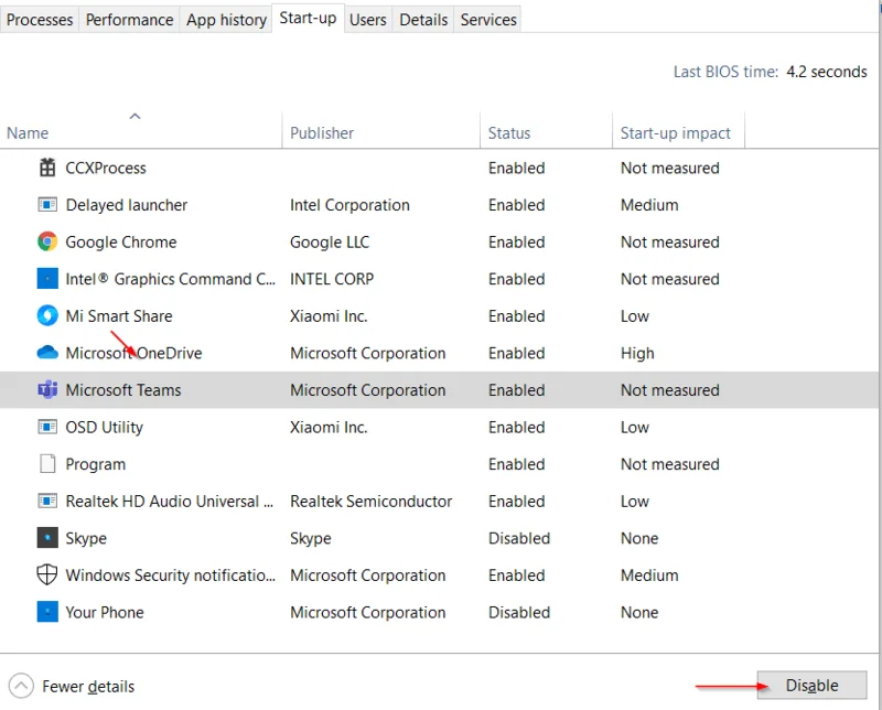 Bagaimana untuk menyingkirkan Microsoft Teams apabila menghidupkan PC saya?