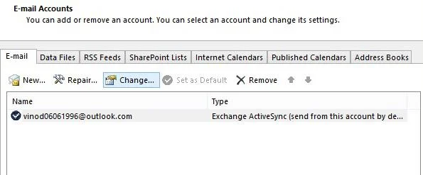 Outlook: restablecer y cambiar contraseñas en Office 2019 / 365 / 2016