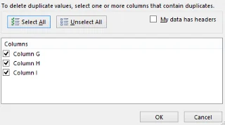 Excel 2016 listesinden yinelenen girişler nasıl kaldırılır?