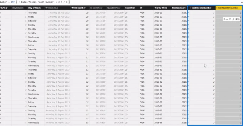 Menapis Data Mengikut Tahun Fiskal Tersuai Dan Suku Tahun Menggunakan Lajur Dikira Dalam LuckyTemplates