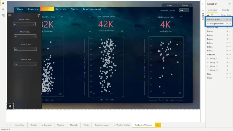 Report interattivi di LuckyTemplates: navigazione e segnalibri