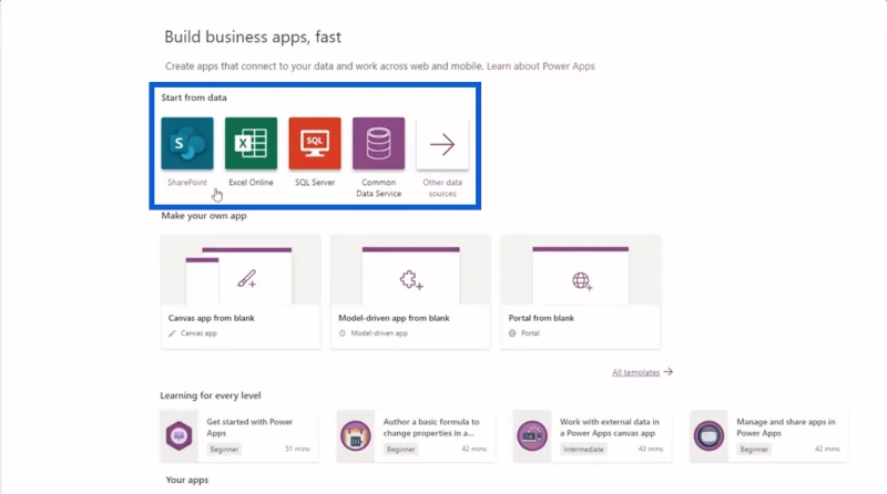 Persediaan Persekitaran Power Apps: Sambung Ke OneDrive & Google Drive