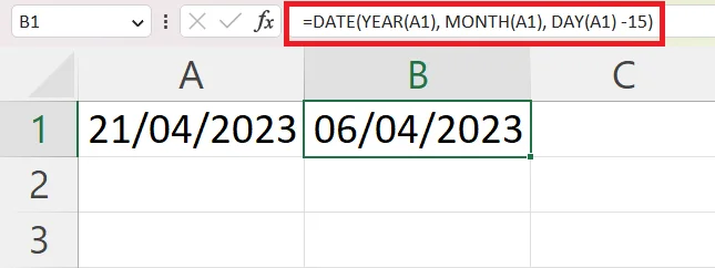 Cara Menolak Tarikh Dari Hari Ini Dalam Excel