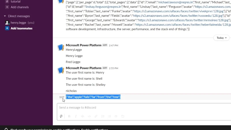 Power Automate Split Function et baies