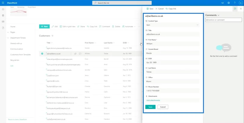 รายการ SharePoint: การแก้ไขรายการเดียวและหลายรายการ